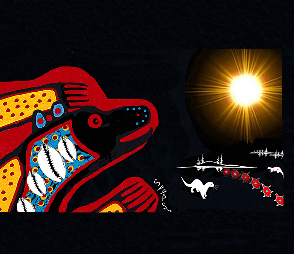 Spirit bear Discovers Spirit Island art print 
