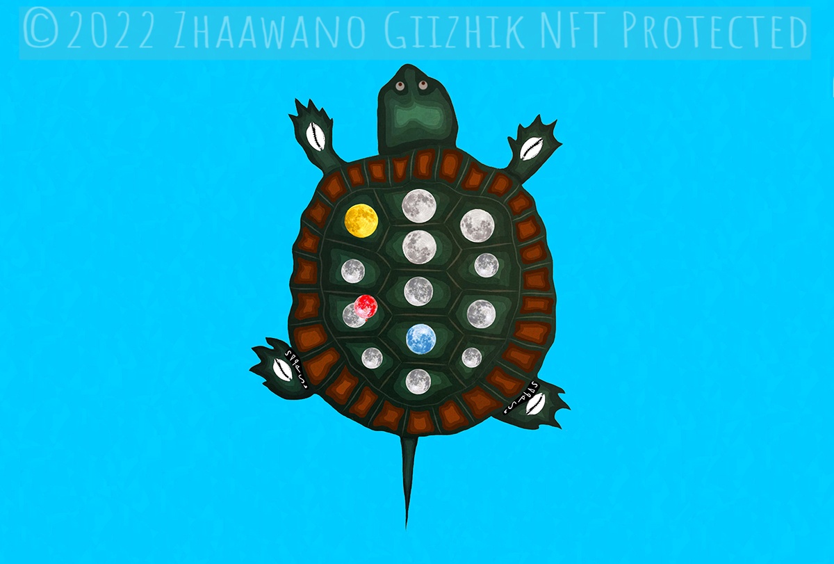 Grandmother Turtle and the Dance of the 13 Moons